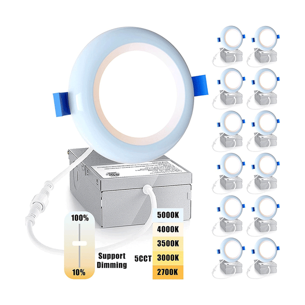 12 Pack Led Recessed Lighting 6 Inch